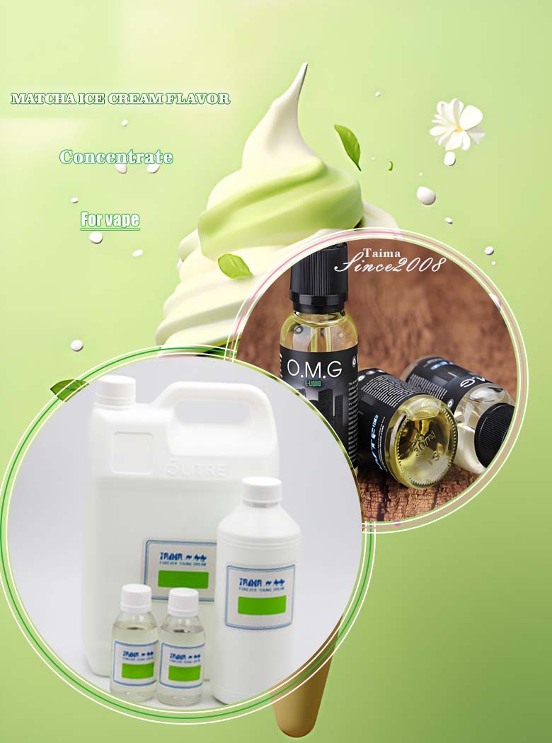 Matcha concentrate flavors for vape e-liquid