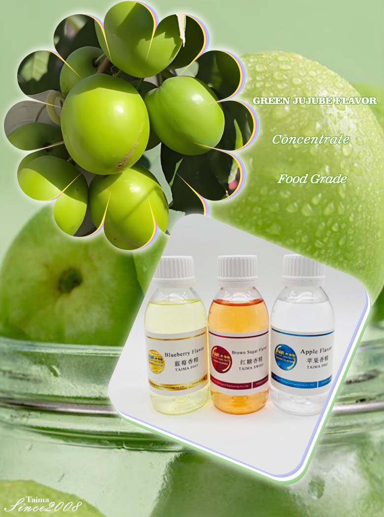 Green jujube fruit flavor