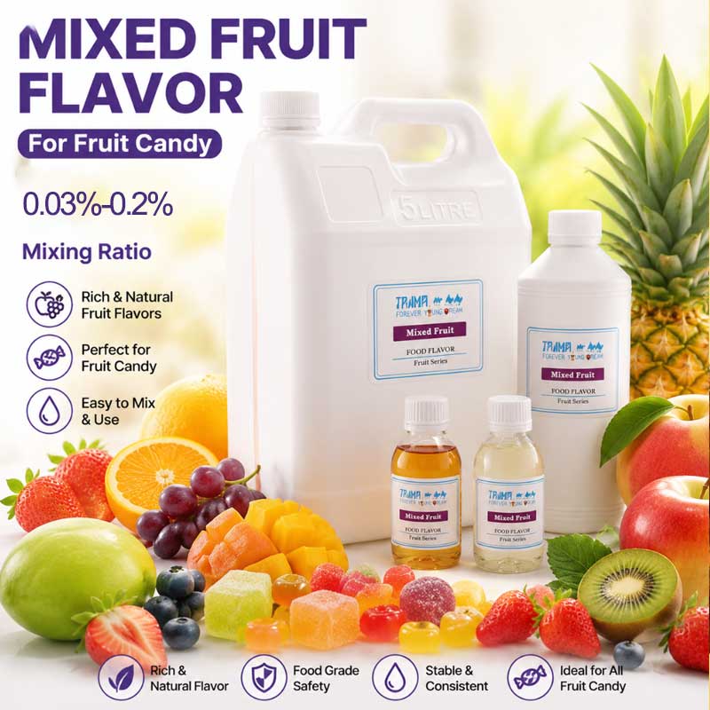 mixed fruit flavor for candy