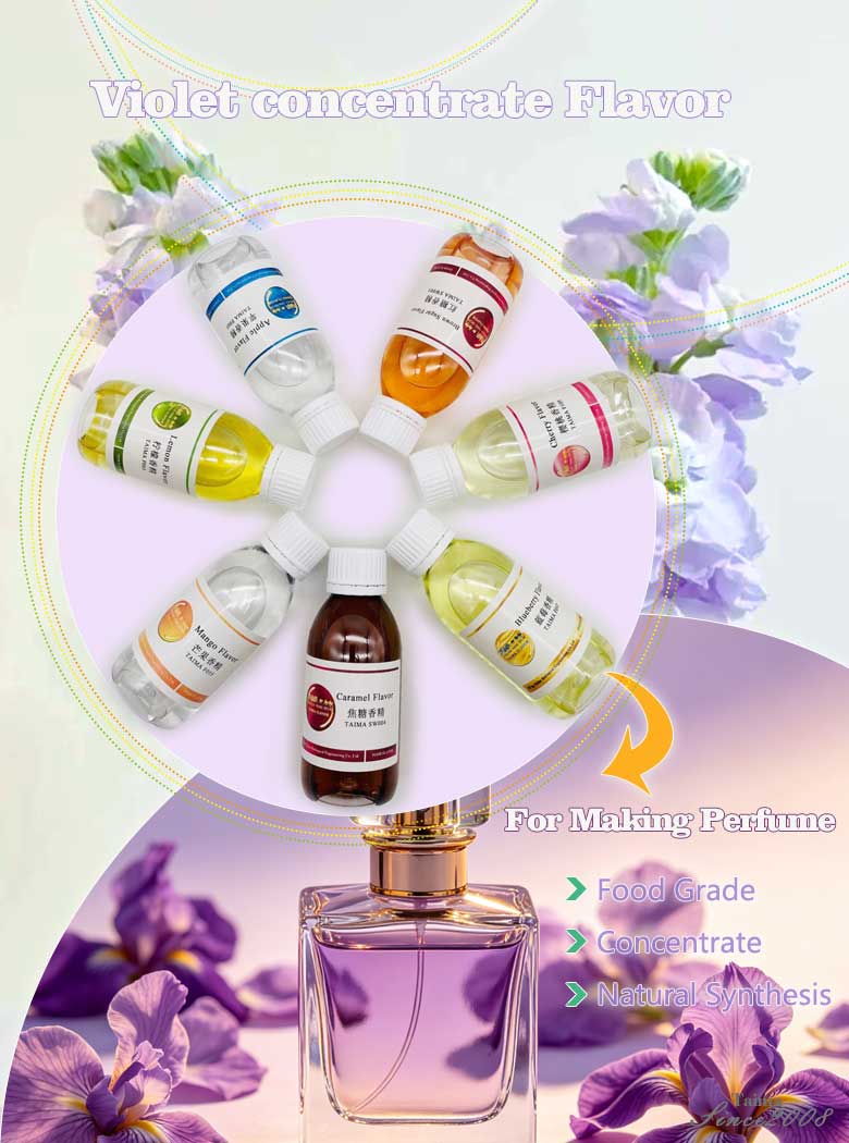 violet liquid flavor for making perfume